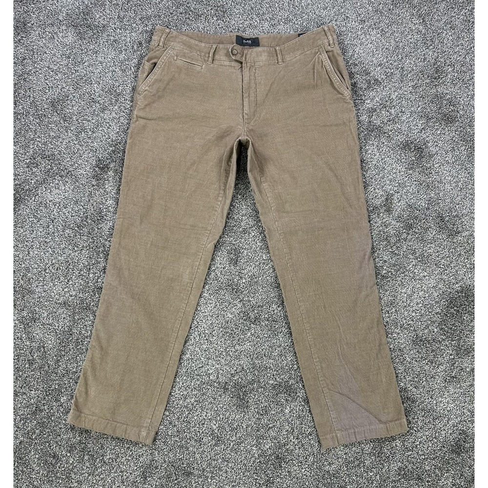 Brax Everest Regular‎ Fit Corduroy Pants Mens 40x34 Beige Dress Work Casual